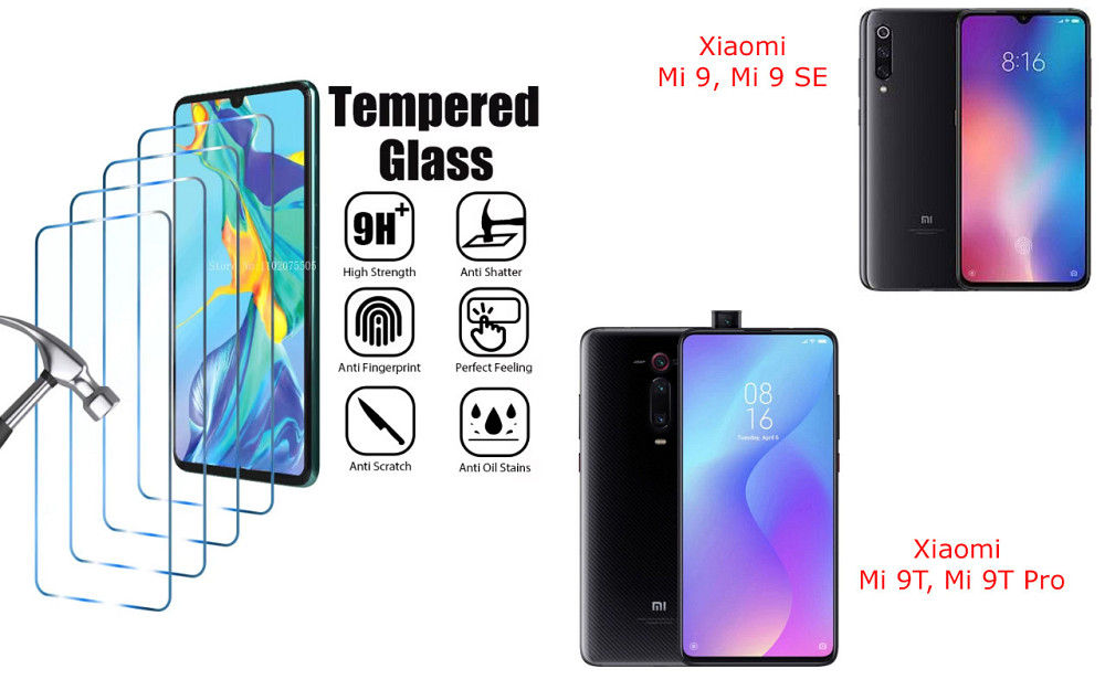 Захисне скло ArmorGlass для Xiaomi Mi 9, Mi 9 SE, Mi 9T, Mi 9T Pro – стійке до подряпин та ударів Київ - фото 1