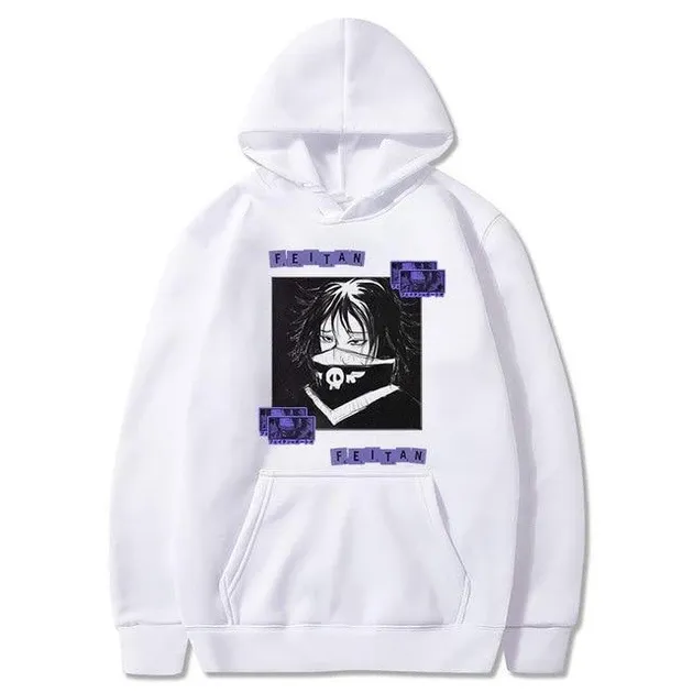 Худі, біла аніме для підлітка хлопчика 2765867256 розмір 150 см Дніпро - фото 1