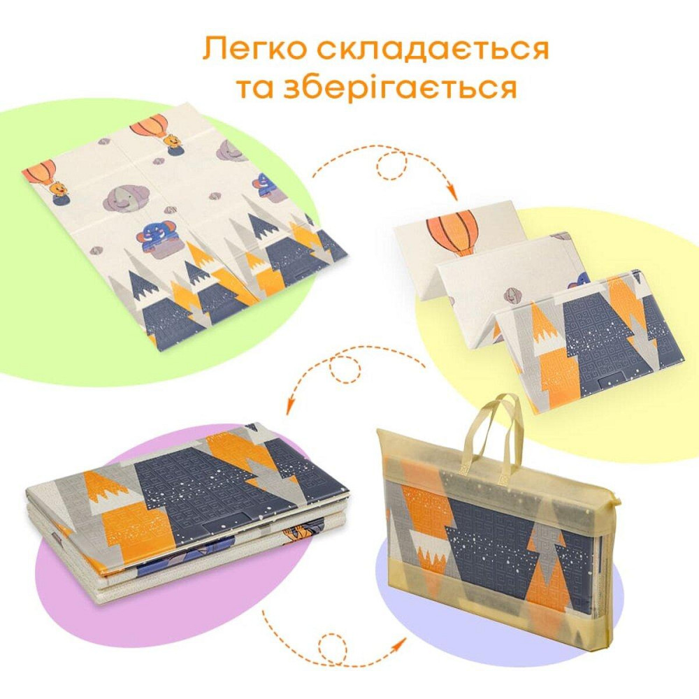 Коврик детский 117см х 177 х 8мм Воздушные шарики-Мишки (301) SW-00003031 Днепр - изображение 7