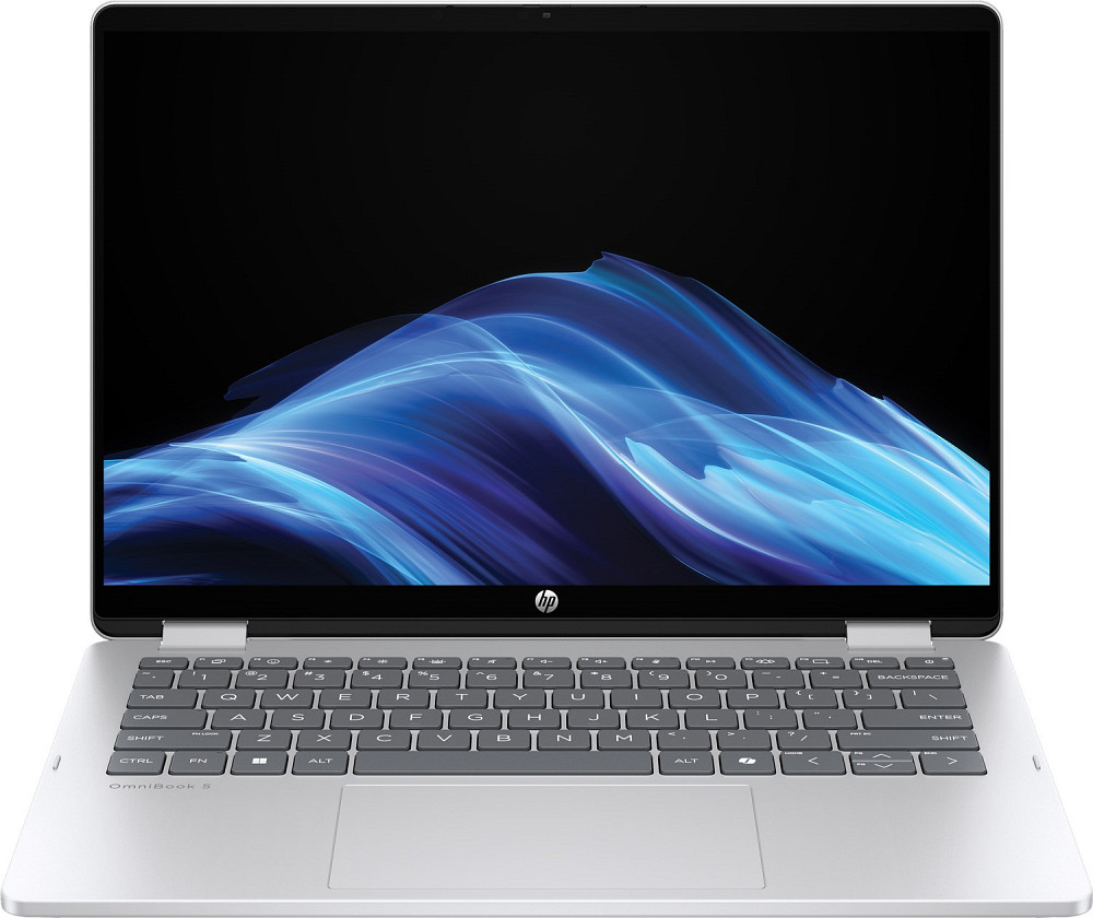 HP OmniBook 5 Flip x360 14-fp0028ua 14"2K IPS Ts,300n/Core5-120U/16Gb/SSD512G/IntG/Win11H/Сріблястий Винница - изображение 1