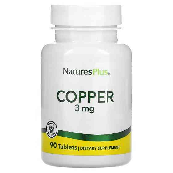 Мідь ​​​​​​​Nature's Plus Copper 3 mg 90 Tablets Луцьк