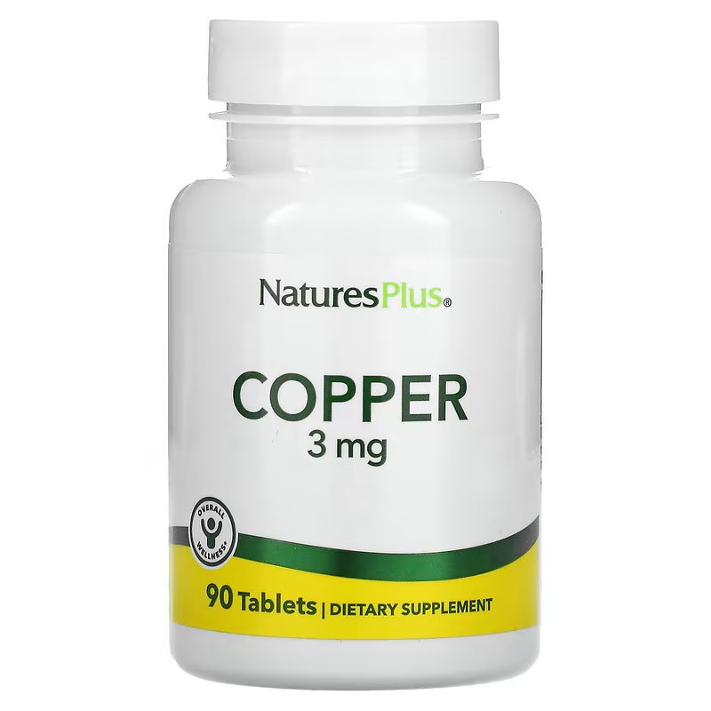 Мідь ​​​​​​​Nature's Plus Copper 3 mg 90 Tablets Луцьк - фото 1