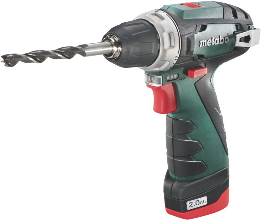 Акумуляторний шуруповерт Metabo PowerMaxx BS Basic 2х2,0 Ач пластиковий чемодан (600080500) Київ - фото 2
