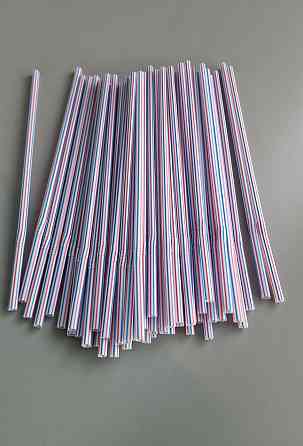 Трубочка для напоїв з гофрою d4.8 21см Смуга (200 шт) Харків