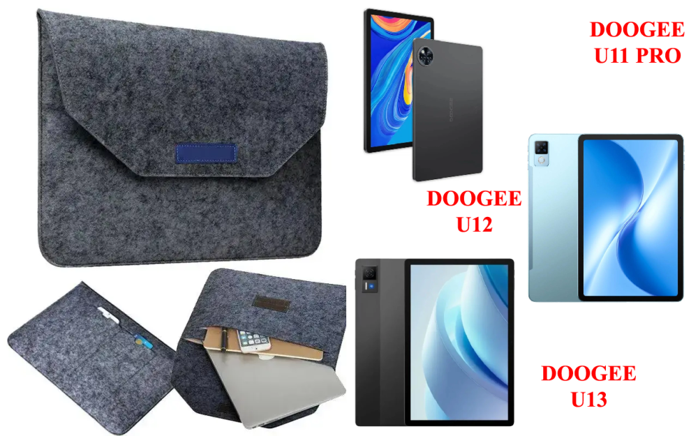 Сумка Wool із войлока для планшета DOOGEE U13 VIP Edition Київ - фото 1
