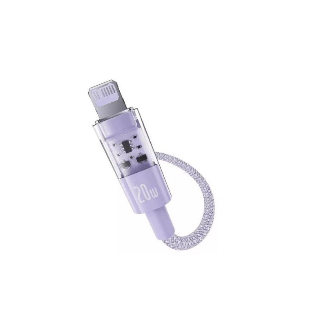 Кабель Type-C - Lightning Baseus Gem для швидкого заряджання та передачі даних 20W 2m Nebula Purple P10373001511-01 Одеса - фото 3