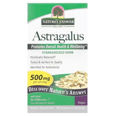 Трави Nature&apos;s Answer Астрагал, 500 мг, Astragalus, 60 вегетаріанських капсул (NTA-16359) Вінниця - фото 1