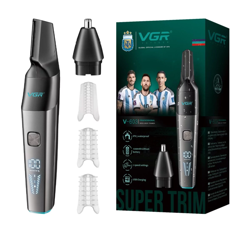 Триммер мужской VGR V-603 (2 насадки) Винница - изображение 1