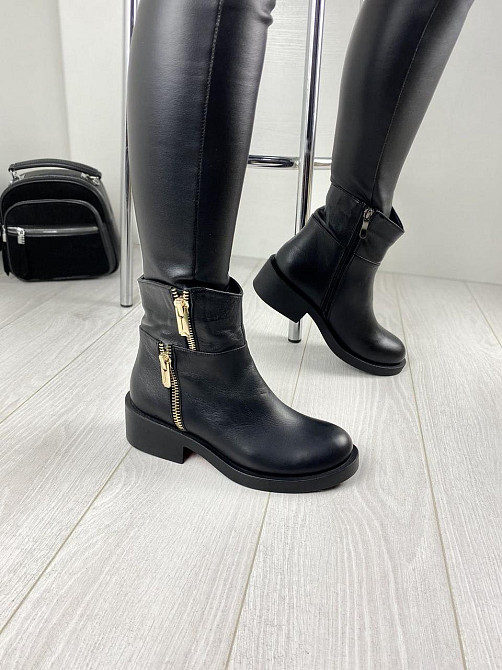 Injers Жіночі черевики INJERS чорні натуральна шкіра висота 13см розмір 37 (2909) Коломия - фото 4