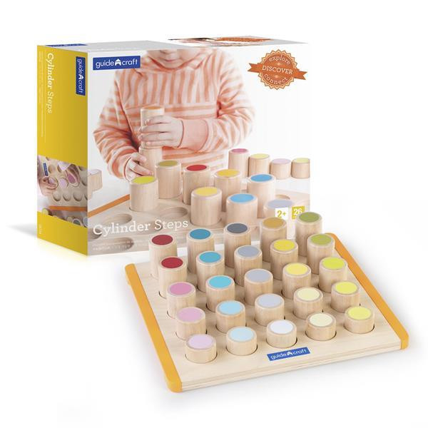 Дерев'яний сортер Guidecraft Manipulatives Кольорові циліндри (G6734) Харьков - изображение 7