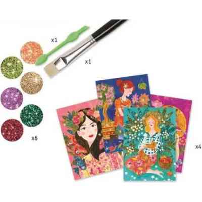 Набір для творчості Djeco Аромат квітів художній комплект для малювання блискітками (DJ09508) Вінниця