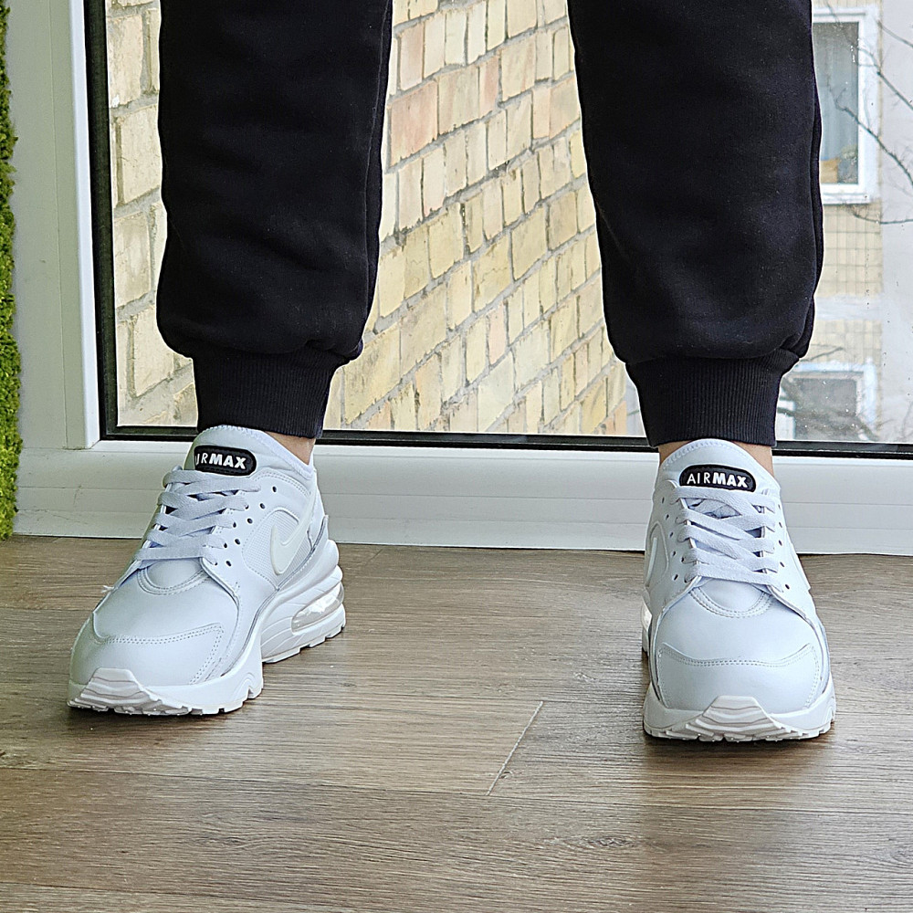 Женские Белые Кроссовки Nike Air Max 93 Кожаные Найк (размеры: 37,38,39,40,41) Видео Обзор - 93-7 Днепр - изображение 4
