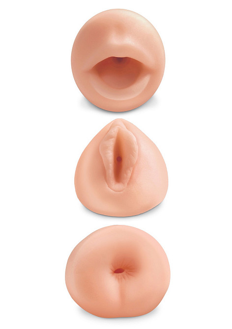 Набор из 3-х мастурбаторов Pipedream Extreme ALL 3 HOLES Вагина, Анус и Рот Sex Aura Киев - изображение 3