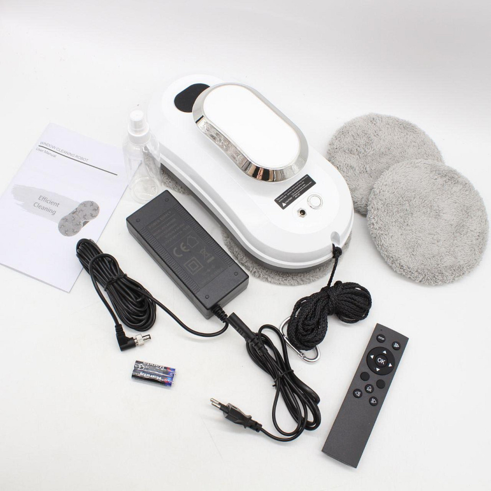 Робот для мытья окон с пультом + 4 насадки / Робот мойщик окон / Робот пылесос для окон Киев - изображение 10