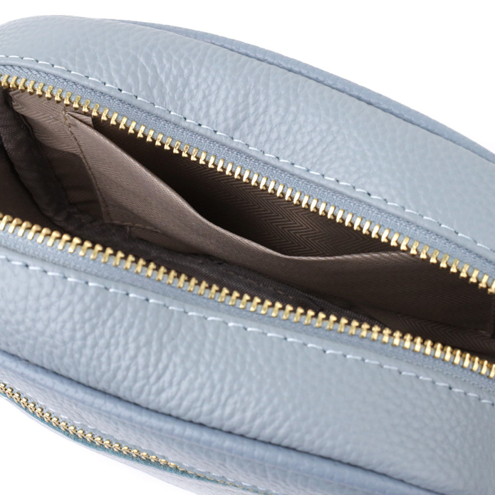 Женская сумка на каждый день из натуральной кожи Vintage 22902 Серо-голубой Киев - изображение 8