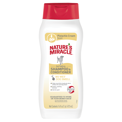 Шампунь-кондиціонер 8in1 Nature’s Miracle для собак з ароматом вівсяного молока та фісташки 473 мл Київ