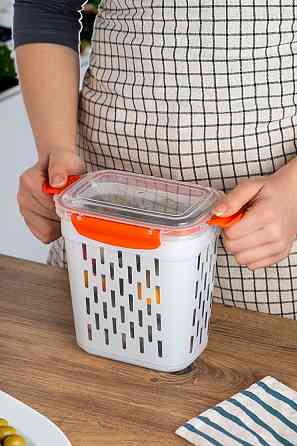 Мойка для овощей Violet House 0545 ORANGE-YELLOW-GREEN 2 л (6995590) Киев