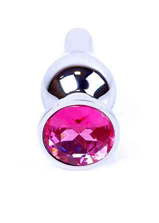 Анальна пробка - Jewellery Silver Long Plug Pink Sex Aura Київ