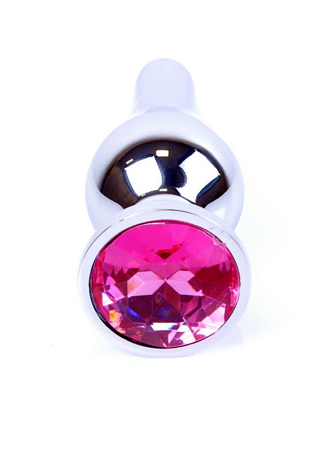 Анальна пробка - Jewellery Silver Long Plug Pink Sex Aura Київ - фото 2