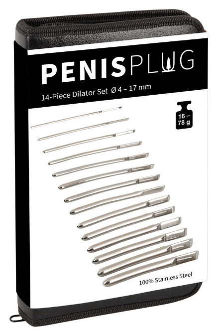 Набір уретральних стимуляторів - PPlug 14-Piece Dilator Set Sex Aura Київ - фото 1