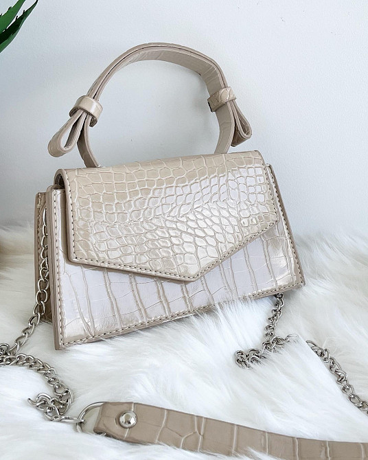 Сумочка клатч женская молодежная яркая через плече сумка Крохатушка одяг Бежевый Киев - изображение 5