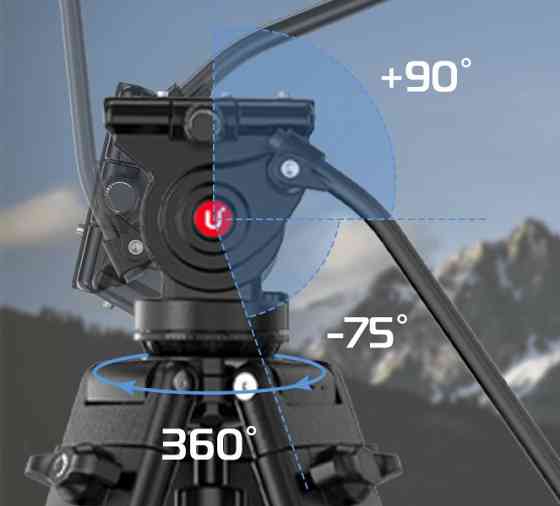 Видео штатив с гидравлической головкой нагрузки до 8кг 75-155см Ulanzi MT-81 Киев