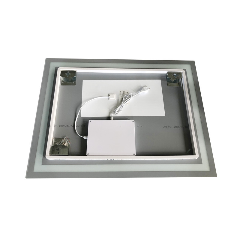Зеркало Zerix Kubix MR03-80x60-REVERSE с LED Touch, Anti-fog, диммером, регулятором яркости (ZX6053) Киев - изображение 5