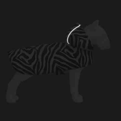 Дощовик для тварин WAUDOG Clothes з капюшоном "Зебра" M (357-0055) Вінниця