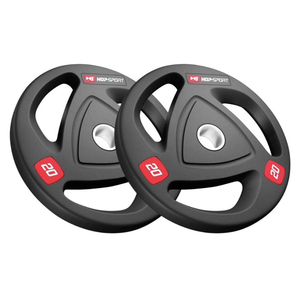 Набір дисків олімпійських Hop-Sport 2 х 20кг Київ - фото 4