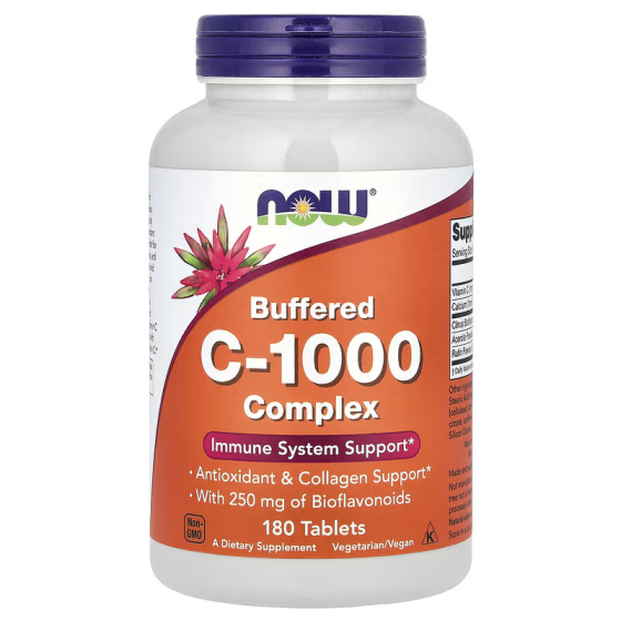 Вітамін C-1000 буферизований комплекс (Vitamin C-1000 Complex Buffered) 1000 мг 180 таблеток Київ