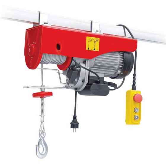 Лебідка електрична INTERTOOL GT1482, 230 В, 0,9 кВт, 250/500 кг, трос: 4,2 мм × 12 м - надійне рішення для підйому Львів