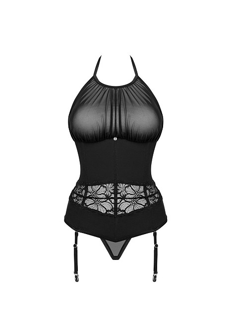 Эротический черный корсет Serafia corset XL/2XL Sex Aura Киев - изображение 2