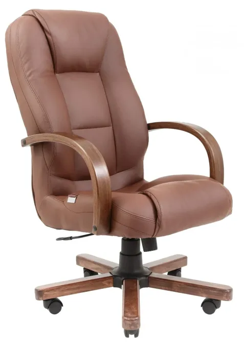 Офисное Кресло Руководителя Richman Seville Fly 2213 Wood М1 Tilt Коричневый Киев - изображение 1