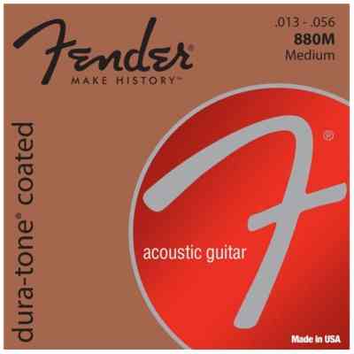 Струни для гітари Fender 80/20 Dura-Tone 13-56 Coated Acoustic Guitar Strings (236922) Вінниця