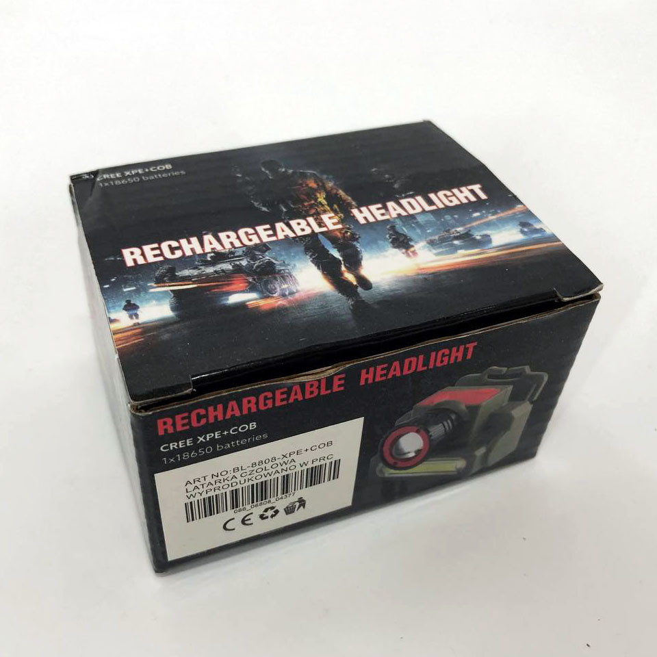 Потужний акумуляторний ліхтарик на голову, Яскравий світлодіодний потужний ліхтар IN-77 Львів - фото 8