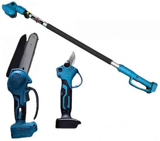 BX-3320 Акумуляторний набір 2в1: секатор + ланцюгова пила, 48В, 4Ач, телескопічна штанга до 3 м Одеса