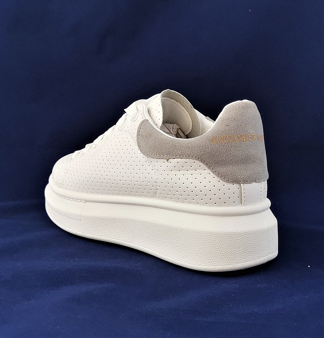 .Женские Кроссовки Слипоны Белые Мокасины A!exander Mc@ueen (размеры: 37,38) Видео Обзор Днепр - изображение 5