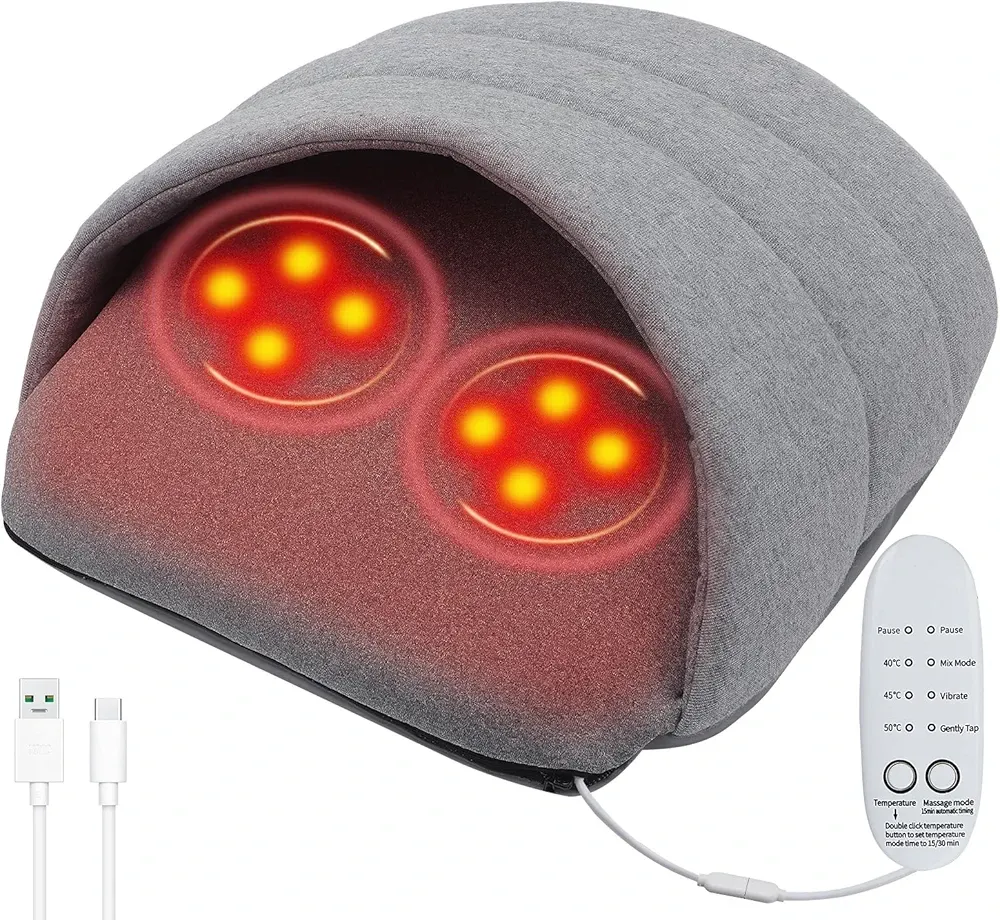 Електрична грілка для ніг 2 в 1 з функцією підігріву та масажу ніг Acemall Луцьк - фото 2