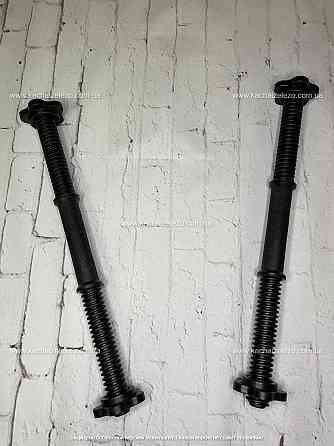 Грифи гантельні по 45 см з діаметром 30 мм 2 шт Гантелі, гирі, штанги та диски металопластикові Київ