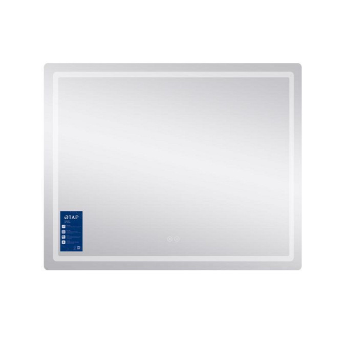 Дзеркало прямокутне сенсорне для ванни Qtap Mideya (MI2) 1000х800 з LED-підсвіткою Touch з антизапотіванням Харків - фото 3