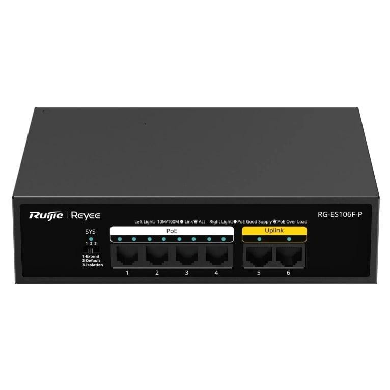 Комутатор Ruijie Reyee RG-ES106F-P некерований Харьков - изображение 2