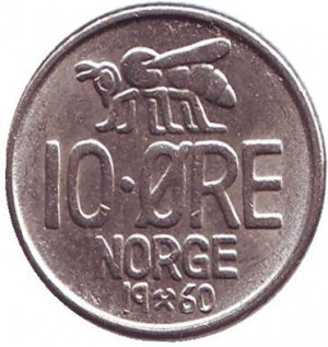 Бджола. 10 ері. 1960,61,68,62,67 рік, Норвегія. (БД) Полтава - фото 1