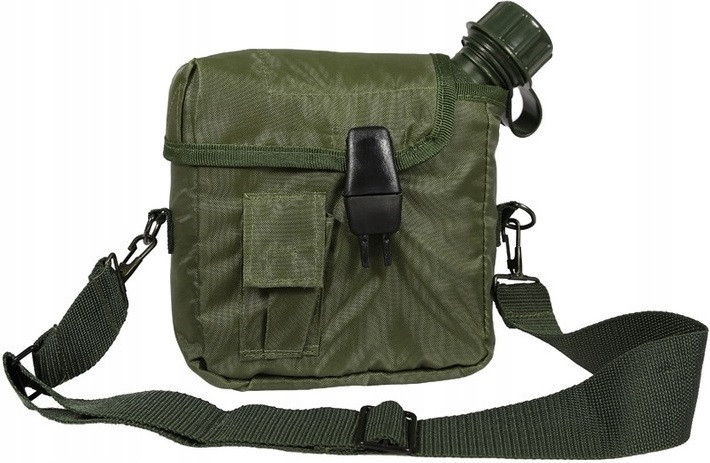 Армійська Фляга двох квартова 1.9 літрів з чохлом та ременем Mil-Tec від Sturm "USA" (14510001) Olive Нововолинськ - фото 2