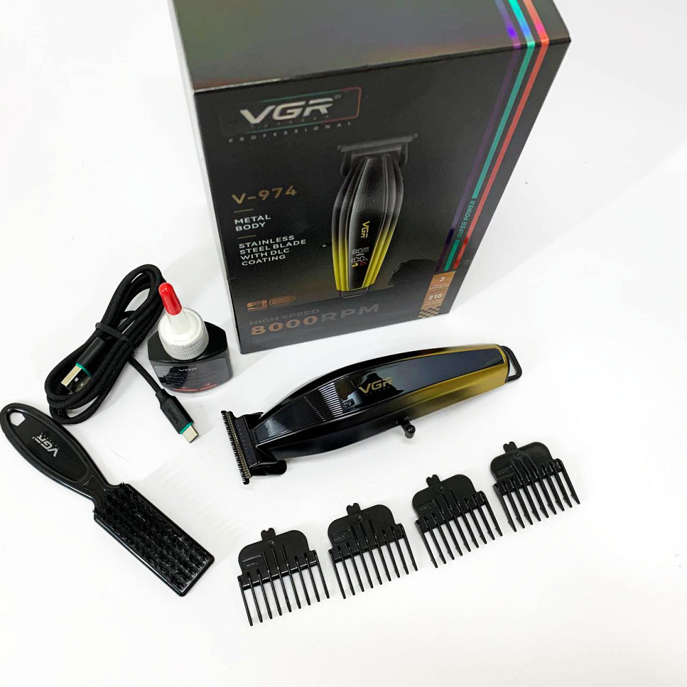 Машинка для стрижки волос беспроводная VGR V-974, Семейная машинка для стрижки волос SA-72 Львов - изображение 12