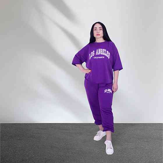 Спортивный летний костюм женский Фиолетовый XS-S Харьков