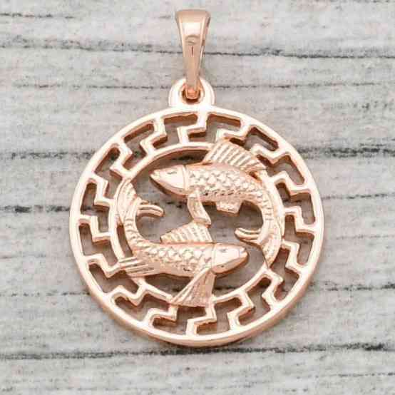 Знак зодиака Xuping 80749 Рыбы, размер 28*20мм, позолота РО Киев