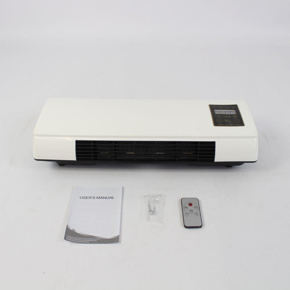 Настінний тепловентилятор з пультом, 1500 Вт, 3 режими / Настінний вентилятор / Тепловентилятор дуйка на стіну Київ - фото 10