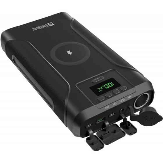 УМБ Sandberg Survivor 76800mAh DC91W PD100W,2xUSB-С+USB-A18W,Cigar Lighter120W,QI-15W,PowerThru Київ