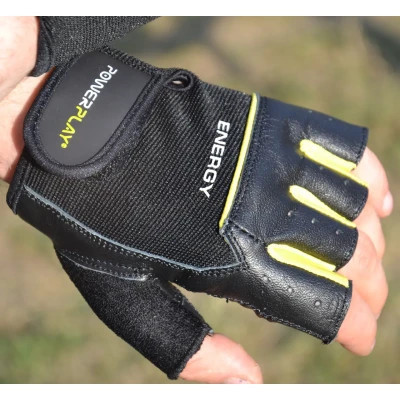 Перчатки для фитнеса PowerPlay 9058 Energy чорно-жовті M (PP_9058_M_Energy) Винница - изображение 10