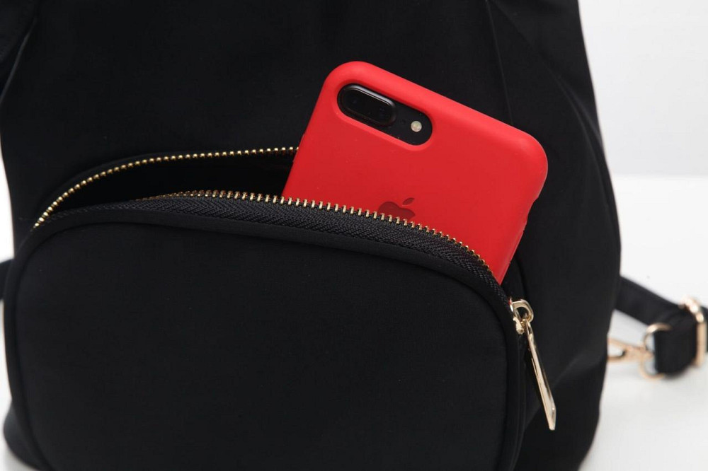 Рюкзак женский нейлоновый Vintage 14871 Черный Киев - изображение 6